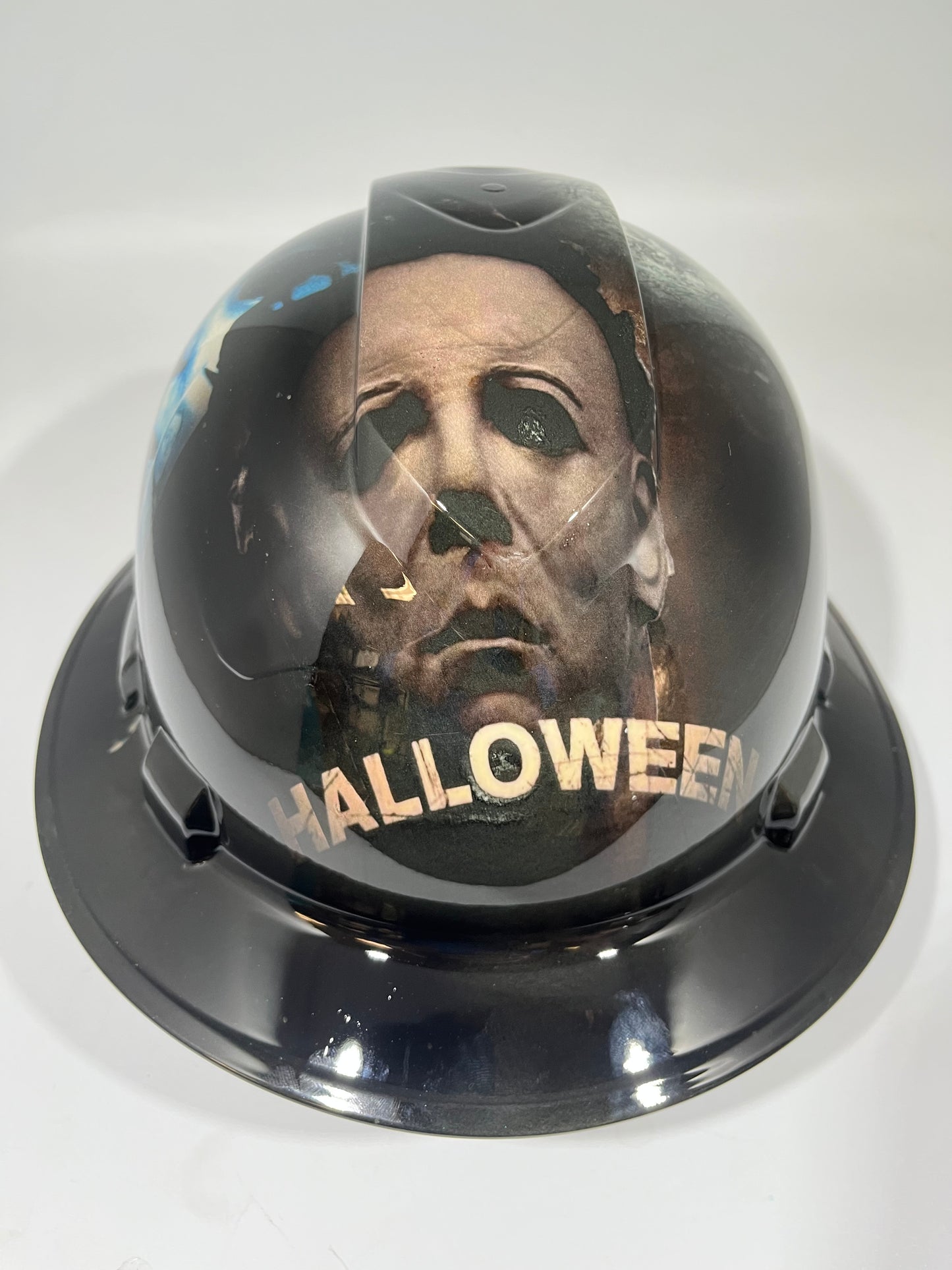 Full Brim Hard Hat Hydro Dipped HALLOWEEN MICHAEL MYERS