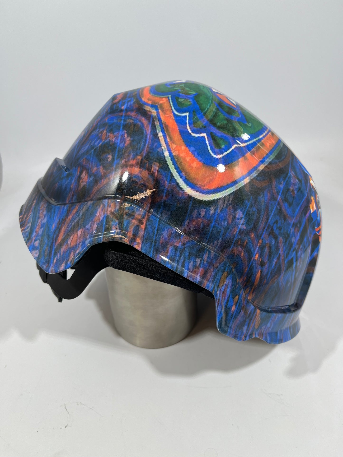 Full Brim Hard Hat Hydro Dipped FLORIDA GATORS