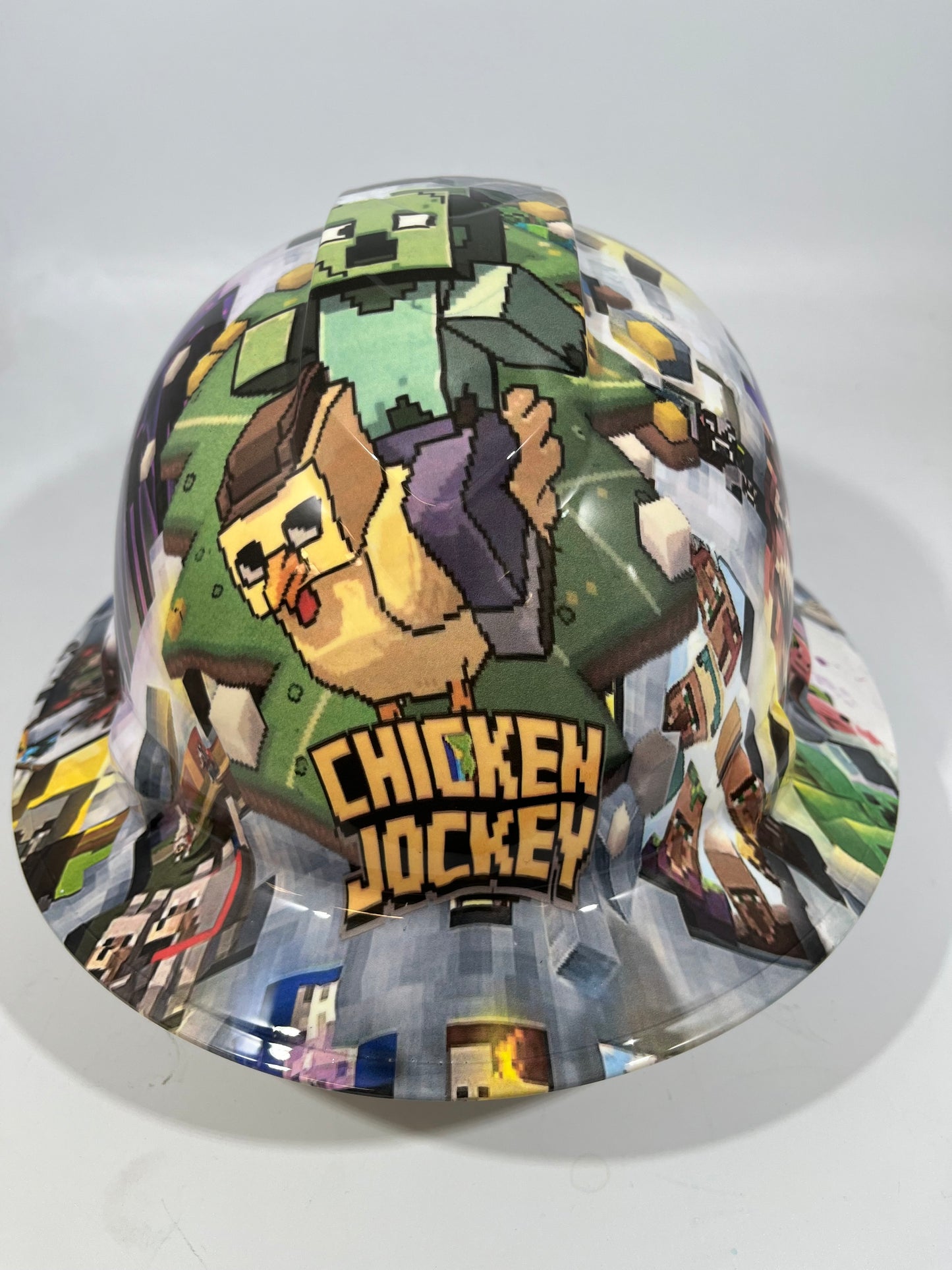 Full Brim Hard Hat Hydro Dipped CHICKEN JOCKEY
