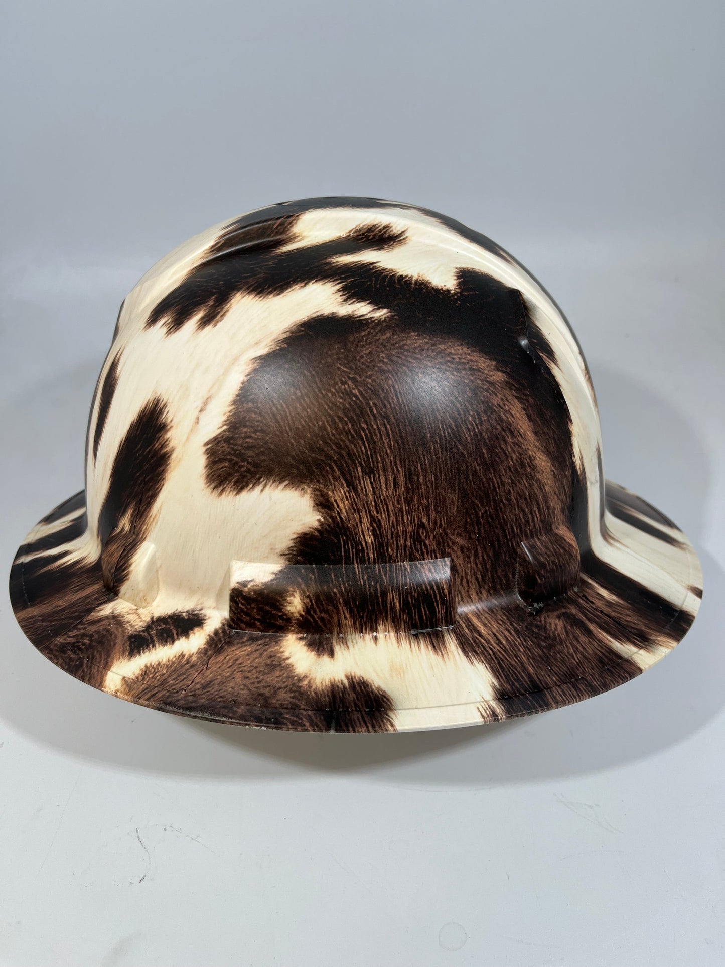 Full Brim Hard Hat Hydro Dipped COW HIDE