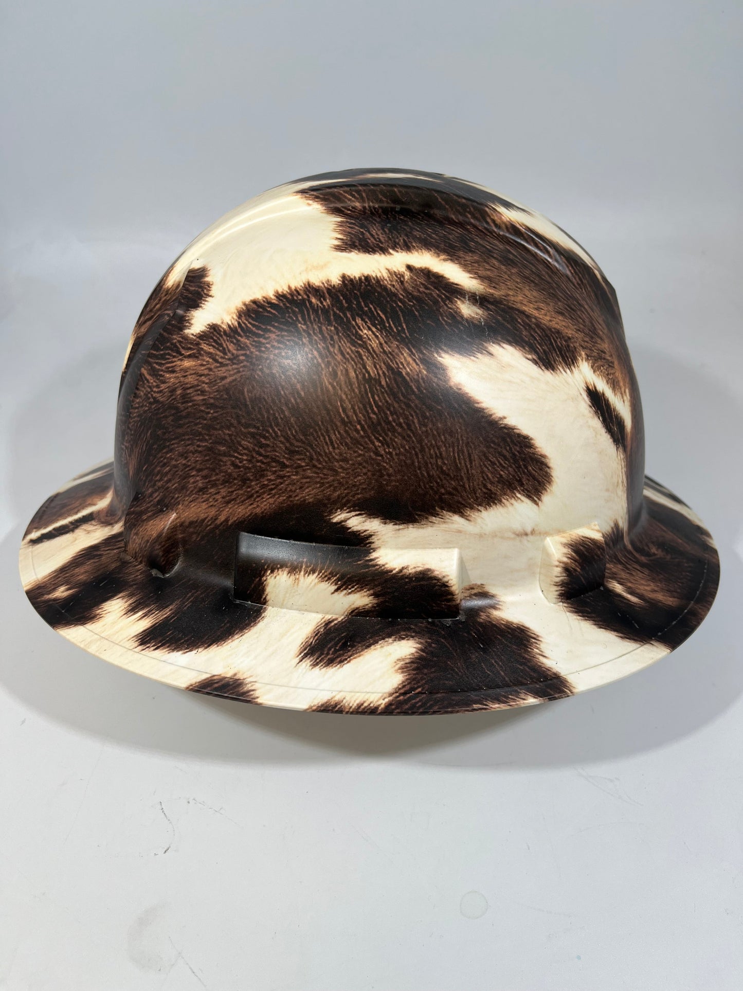 Full Brim Hard Hat Hydro Dipped COW HIDE