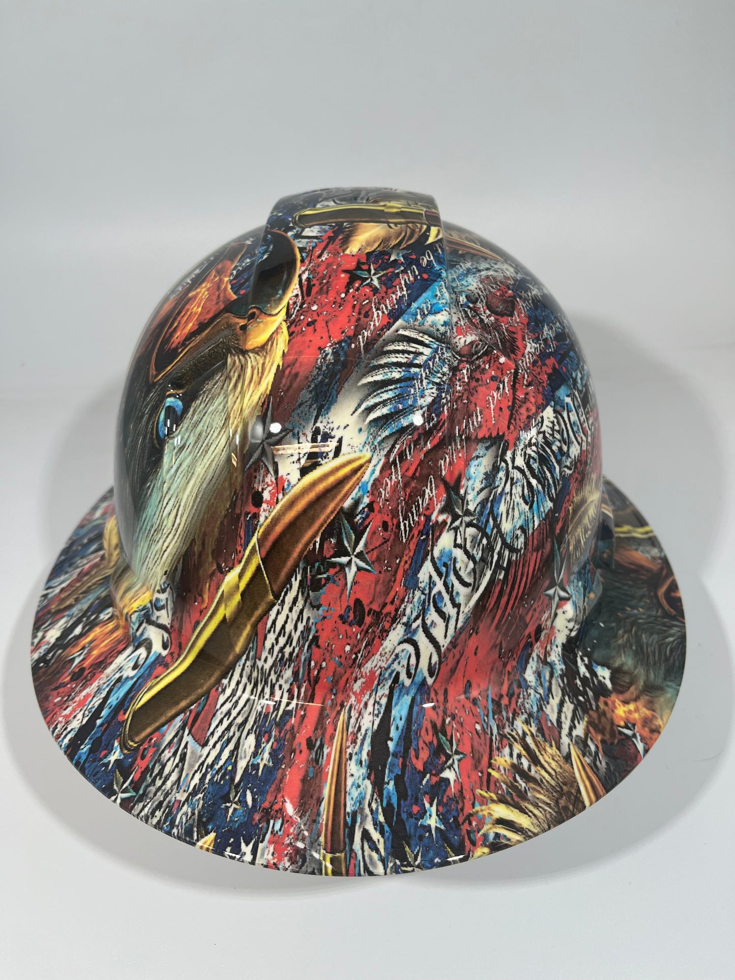 Full Brim Hard Hat Hydro Dipped LIBERTY OR DEATH WE THE PEOPLE
