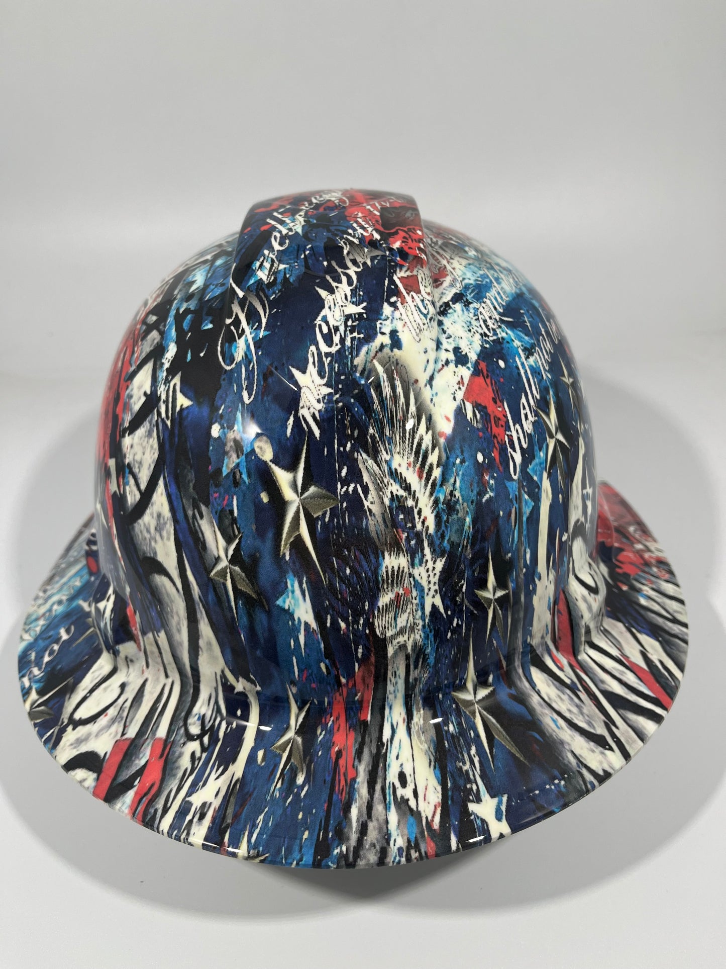 Full Brim Hard Hat Hydro Dipped WE THE PEOPLE AMERICAN PRIDE