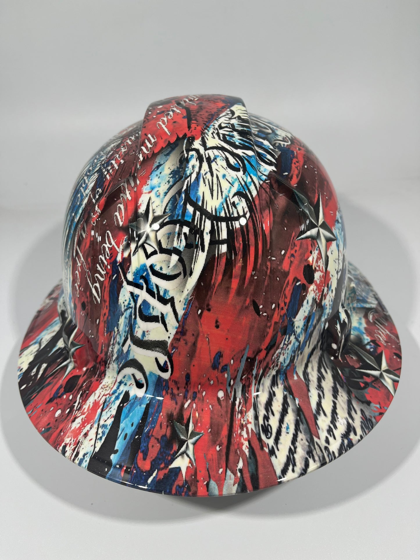 Full Brim Hard Hat Hydro Dipped WE THE PEOPLE AMERICAN PRIDE