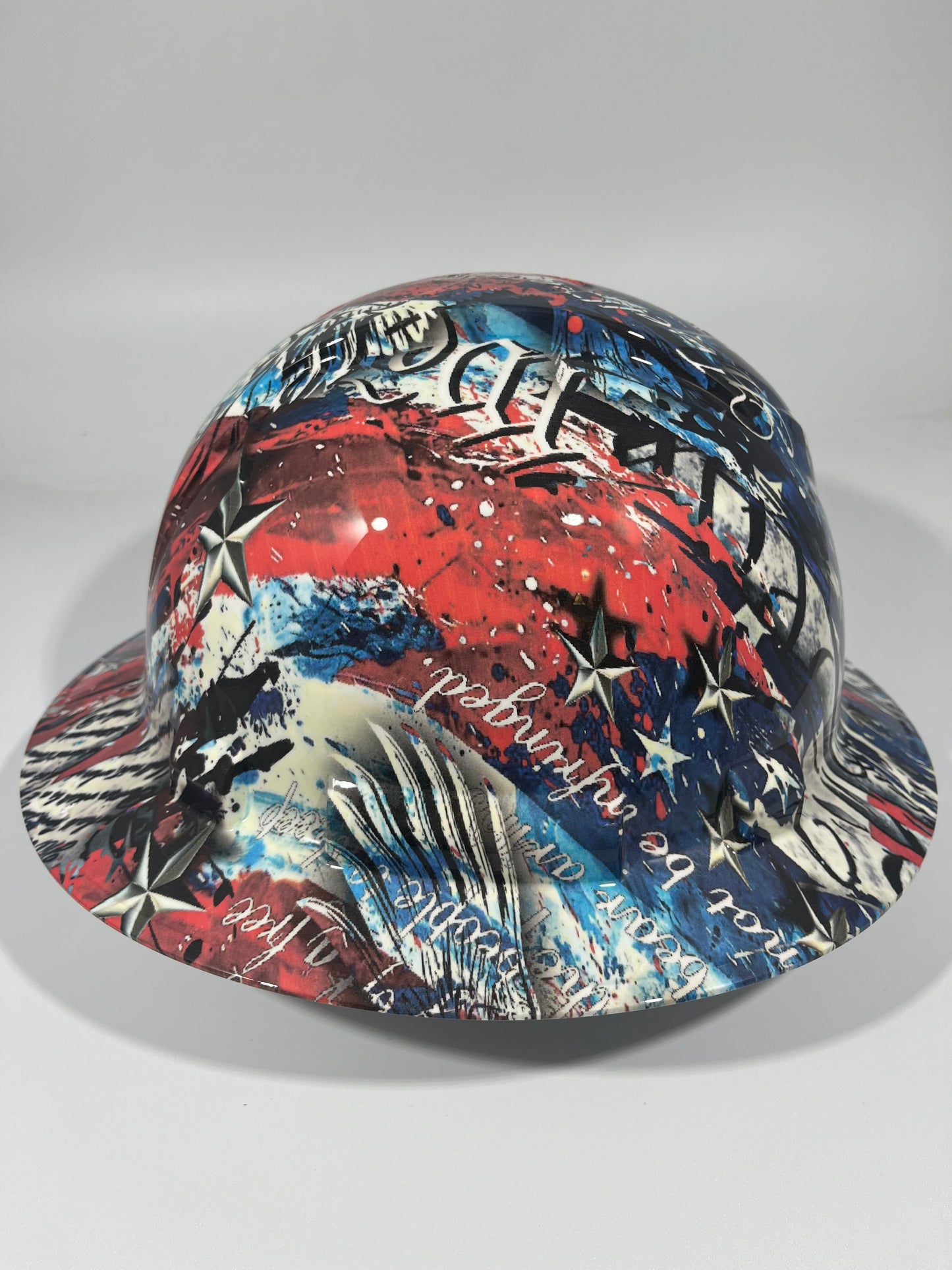 Full Brim Hard Hat Hydro Dipped WE THE PEOPLE AMERICAN PRIDE
