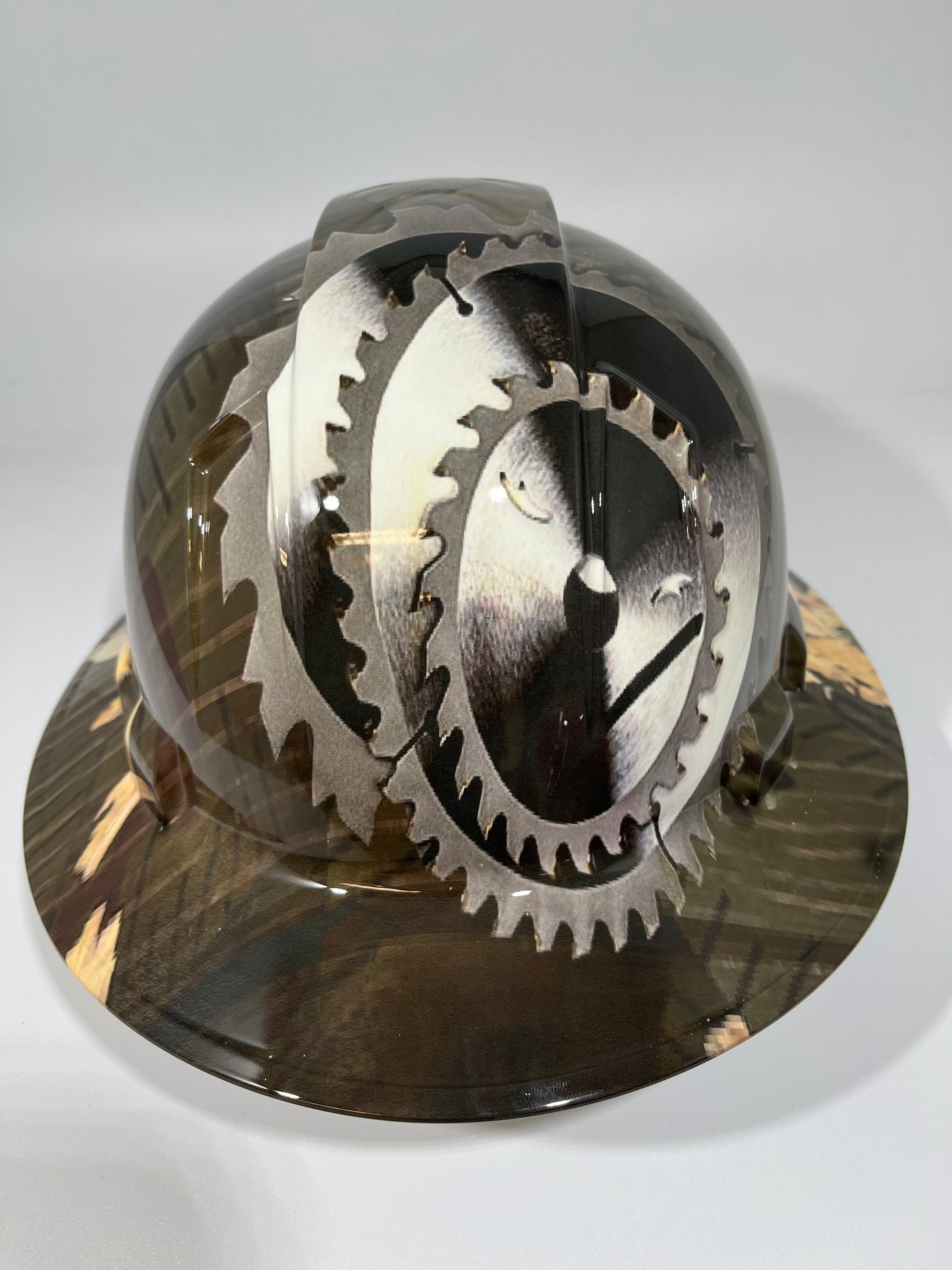 Full Brim Hard Hat Hydro Dipped CARPENTER TOOLS