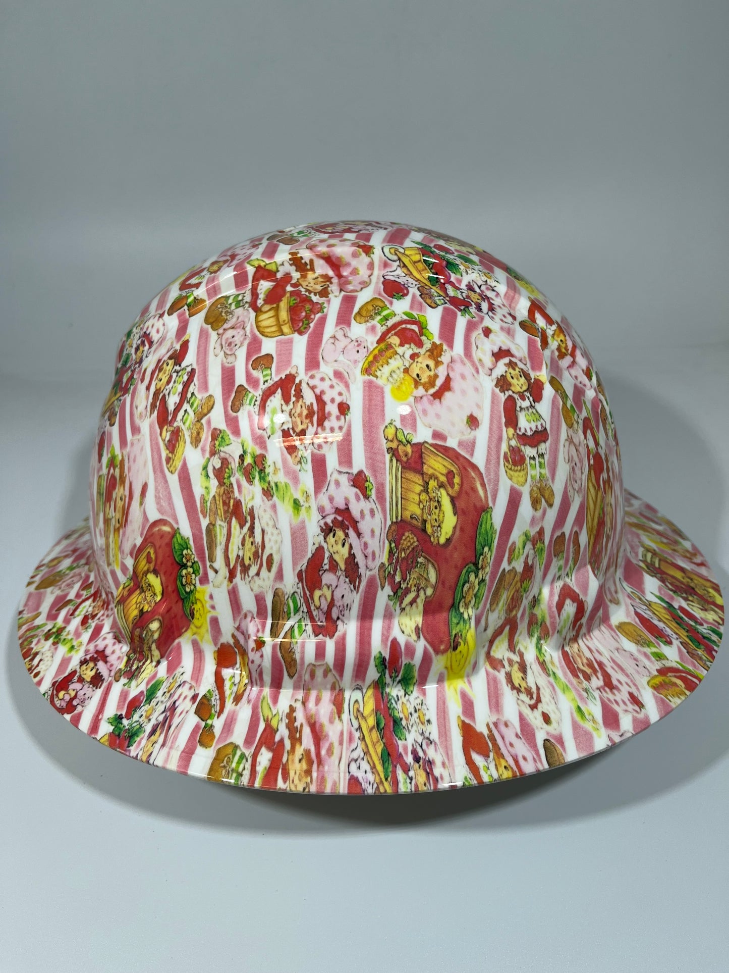 Full Brim Hard Hat Hydro Dipped STRAWBERRY SHORTCAKE
