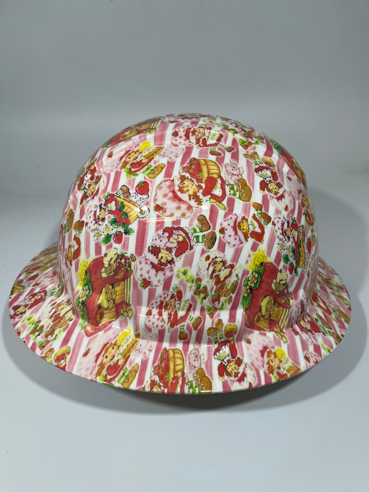 Full Brim Hard Hat Hydro Dipped STRAWBERRY SHORTCAKE