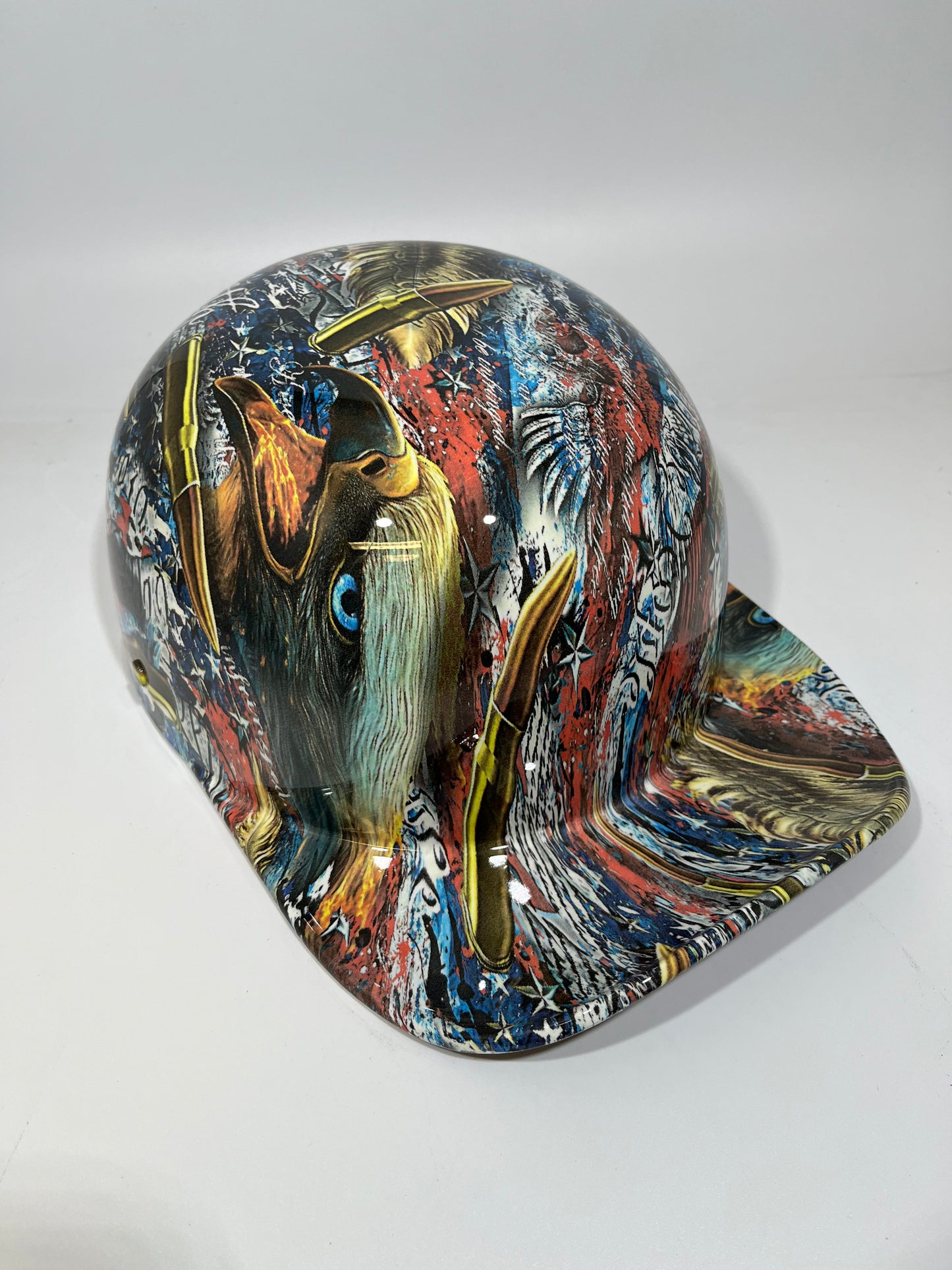 Baseball Cap Style Motorcycle Helmet LIBERTY OR DEATH WE THE PEOPLE
