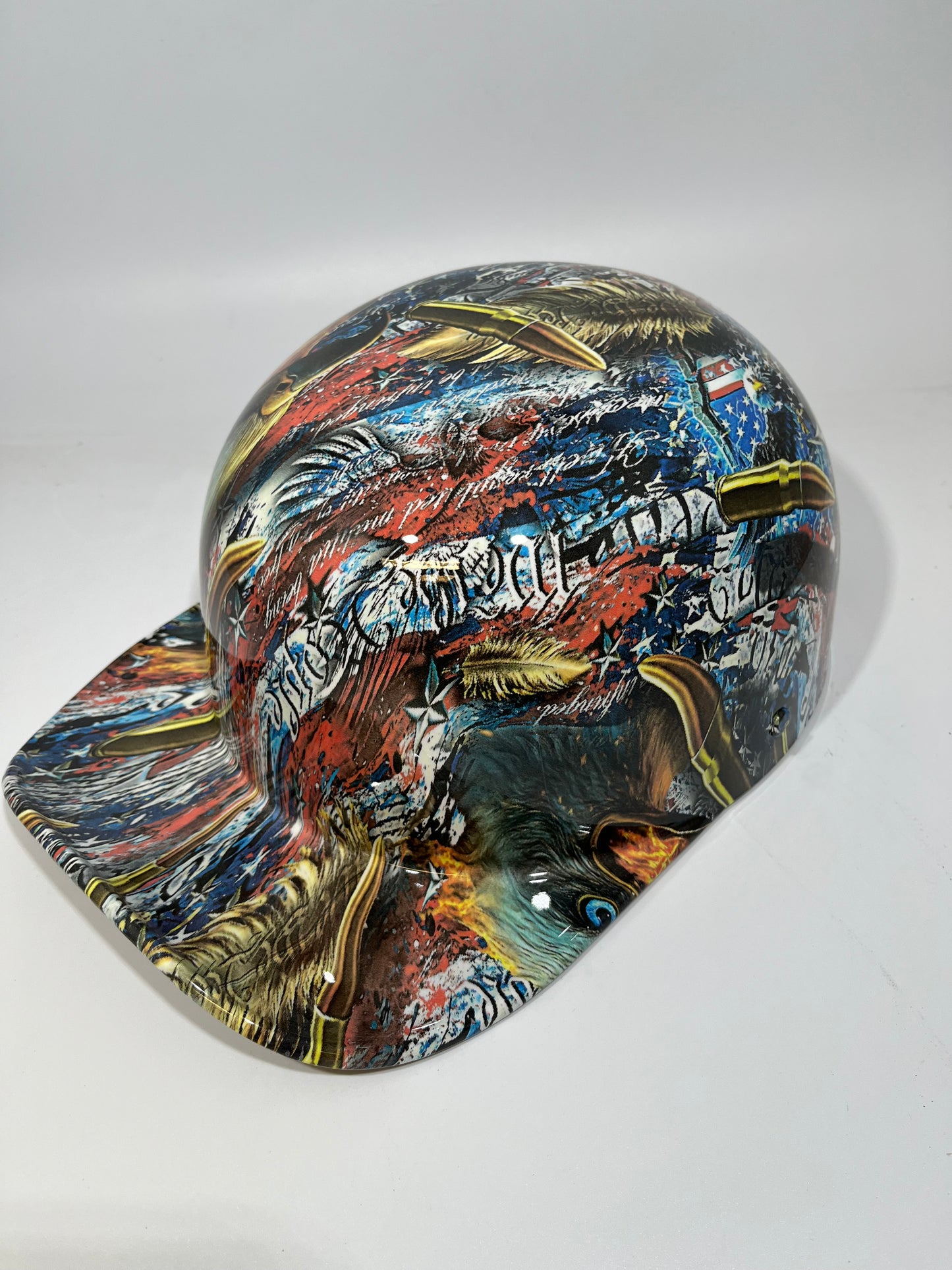 Baseball Cap Style Motorcycle Helmet LIBERTY OR DEATH WE THE PEOPLE