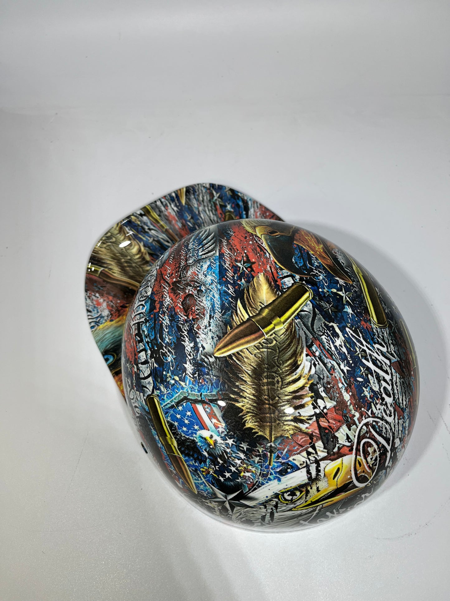 Baseball Cap Style Motorcycle Helmet LIBERTY OR DEATH WE THE PEOPLE