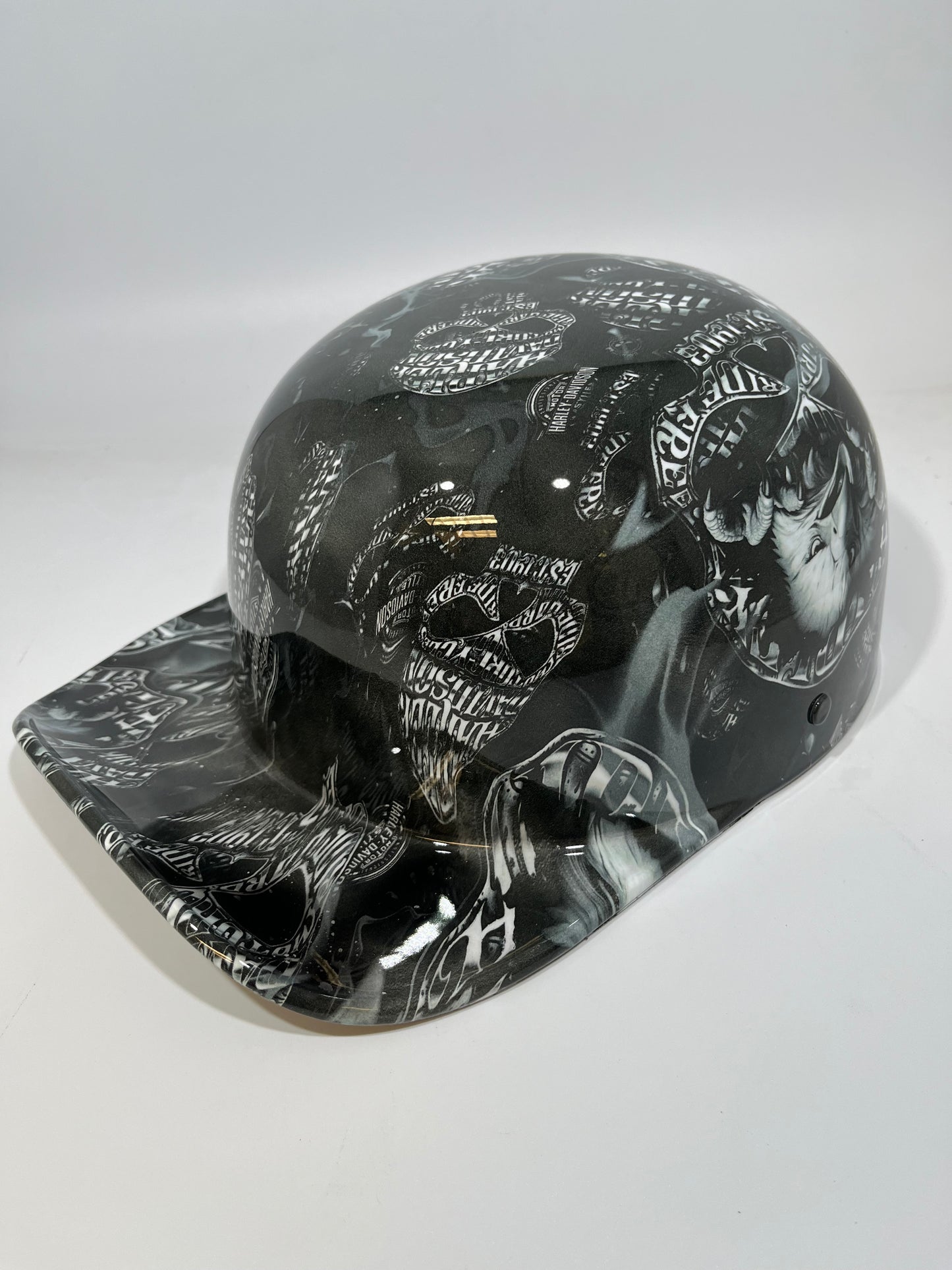 Baseball Cap Style Motorcycle Helmet HARLEY LIVE TO RIDE