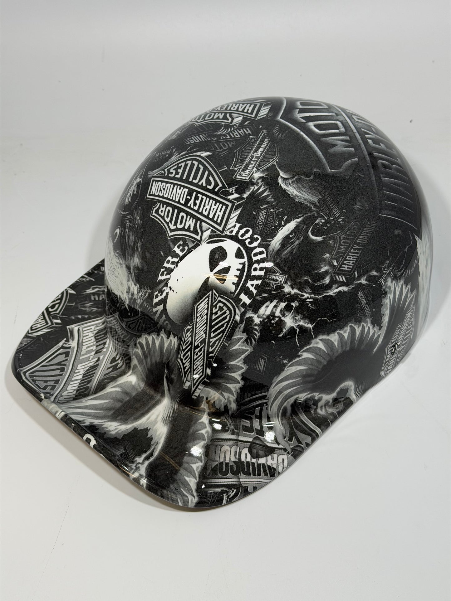Baseball Cap Style Motorcycle Helmet BIG LOGO HARLEY DAVIDSON