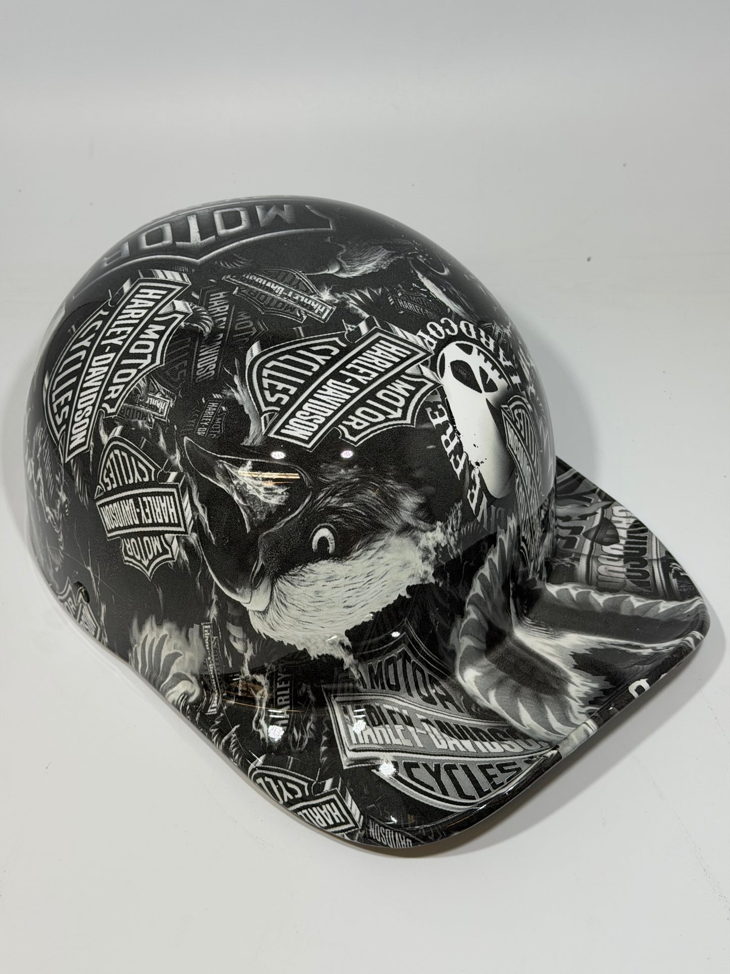 Baseball Cap Style Motorcycle Helmet BIG LOGO HARLEY DAVIDSON