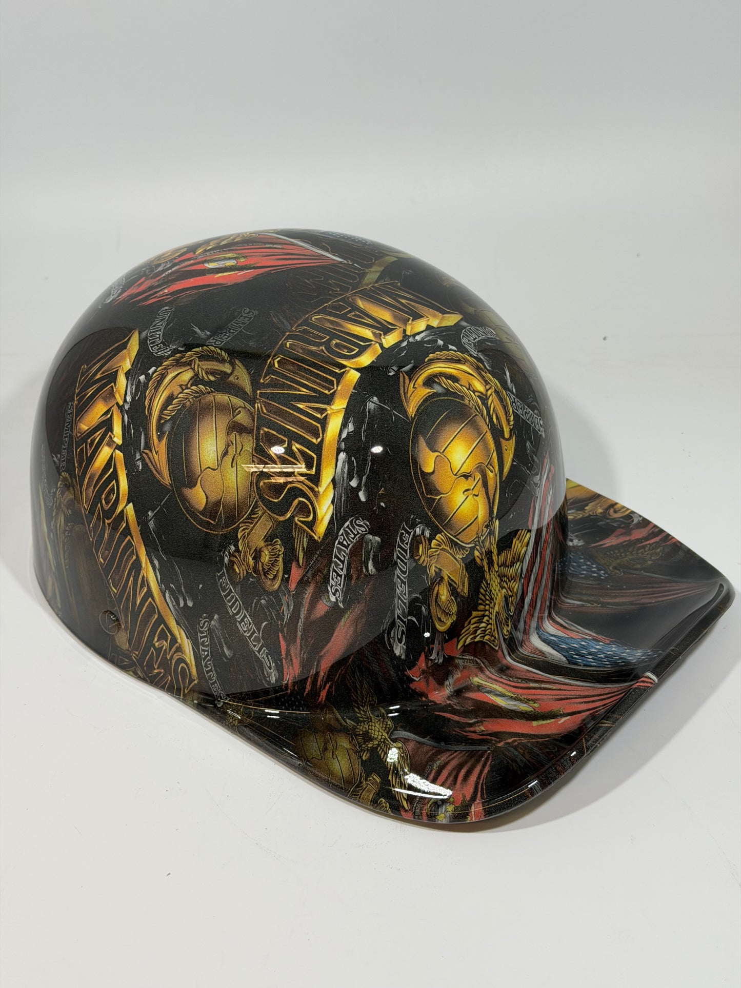 Baseball Cap Style Motorcycle Helmet MARINES SEMPER FI