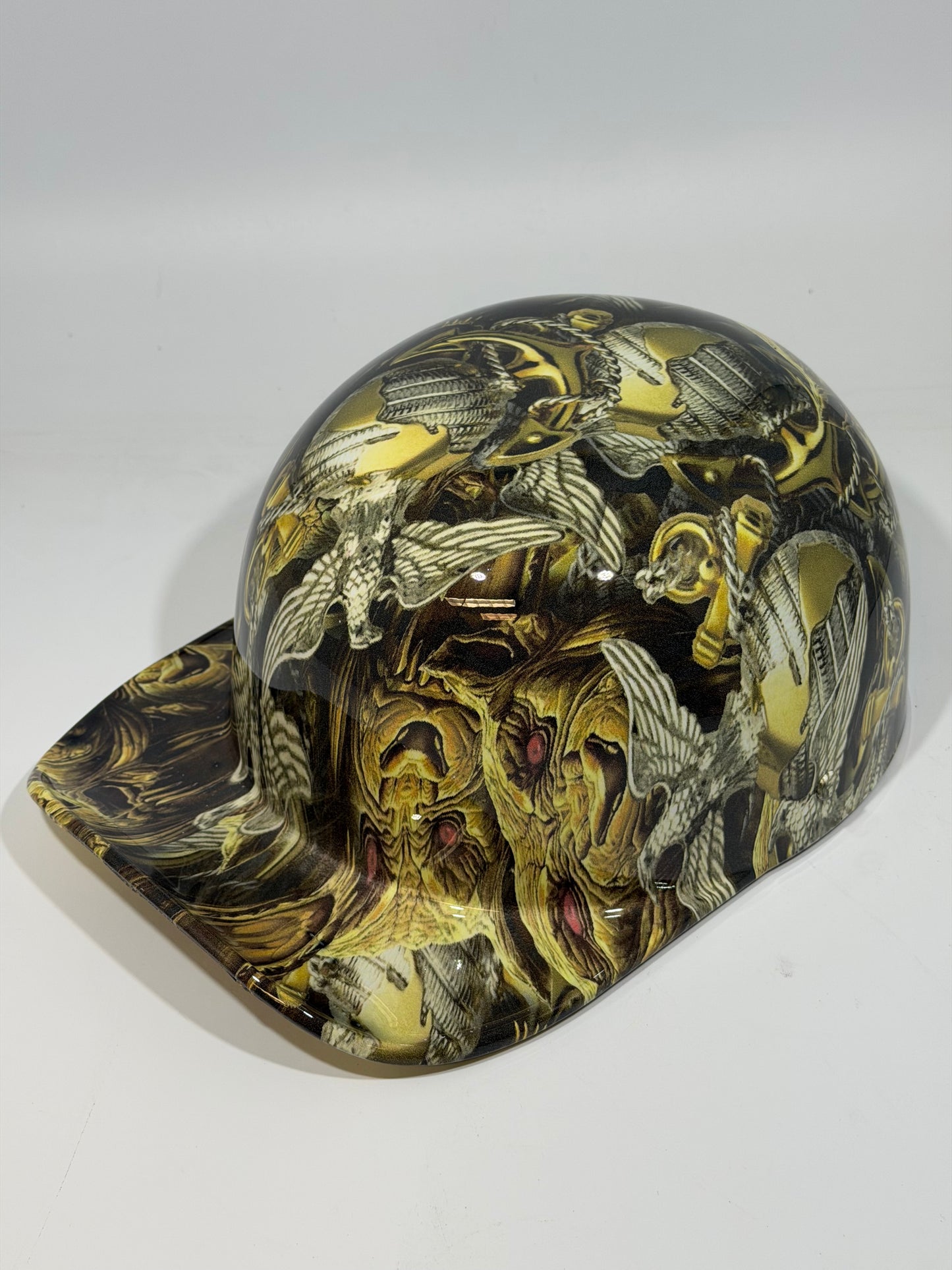 Baseball Cap Style Motorcycle Helmet DEVIL DOG MARINES SEMPER FI
