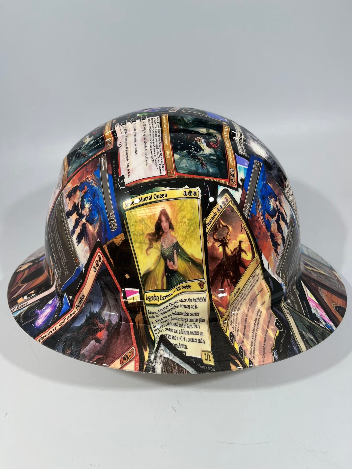 Full Brim Hard Hat Custom Hydro Dipped MAGIC THE GATHERING