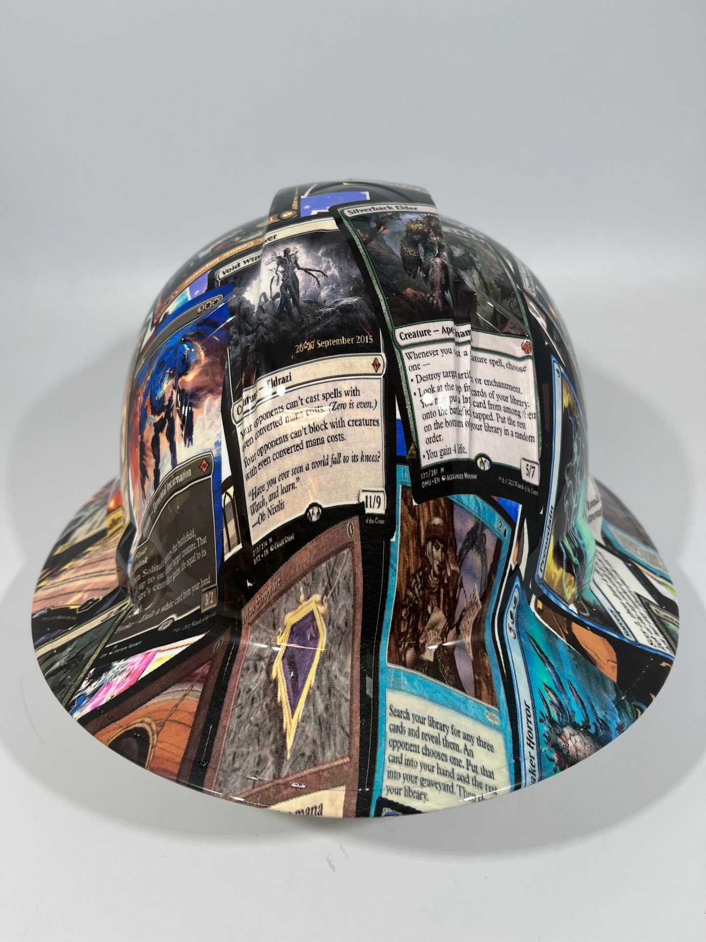 Full Brim Hard Hat Custom Hydro Dipped MAGIC THE GATHERING