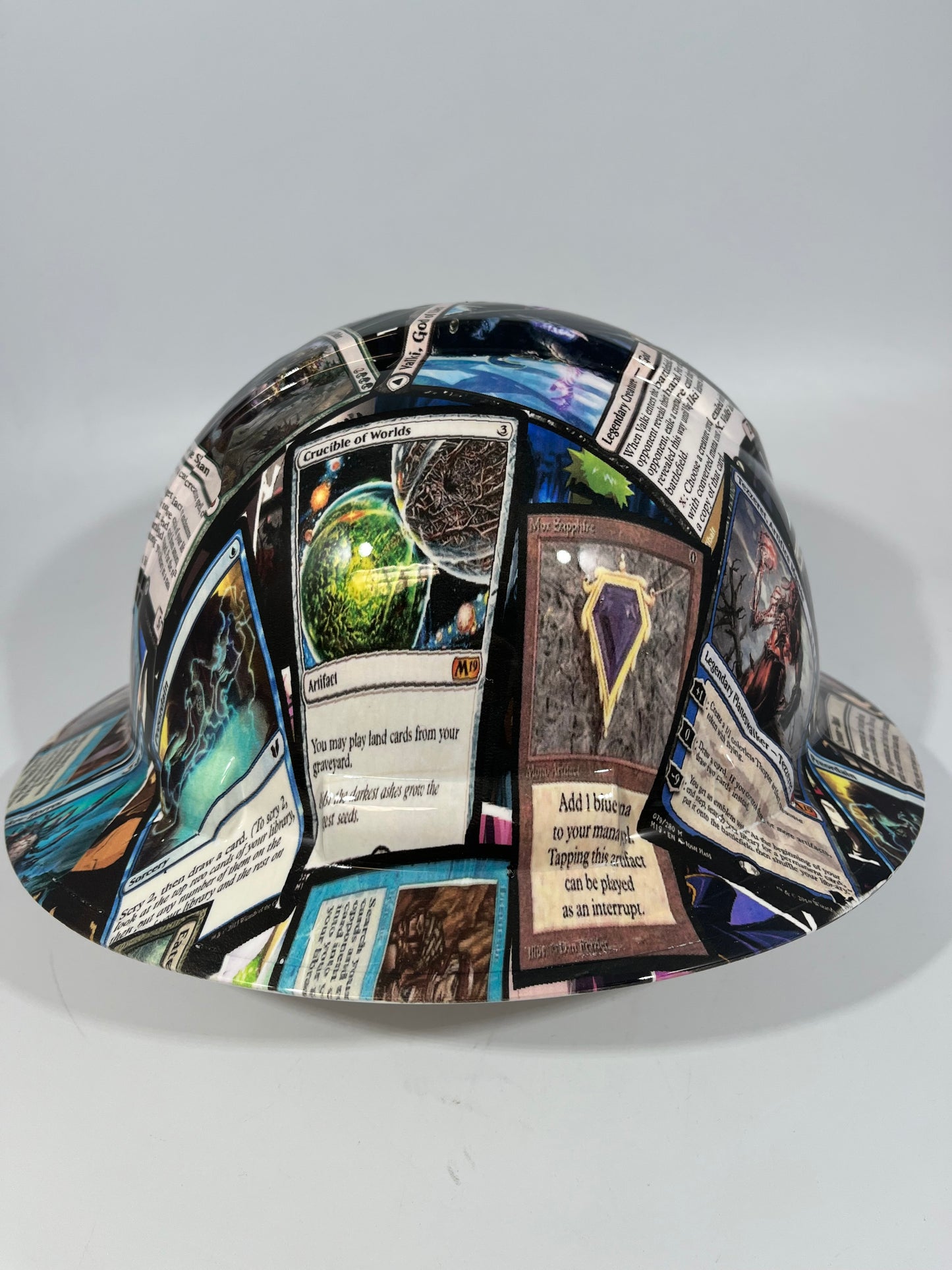 Full Brim Hard Hat Custom Hydro Dipped MAGIC THE GATHERING