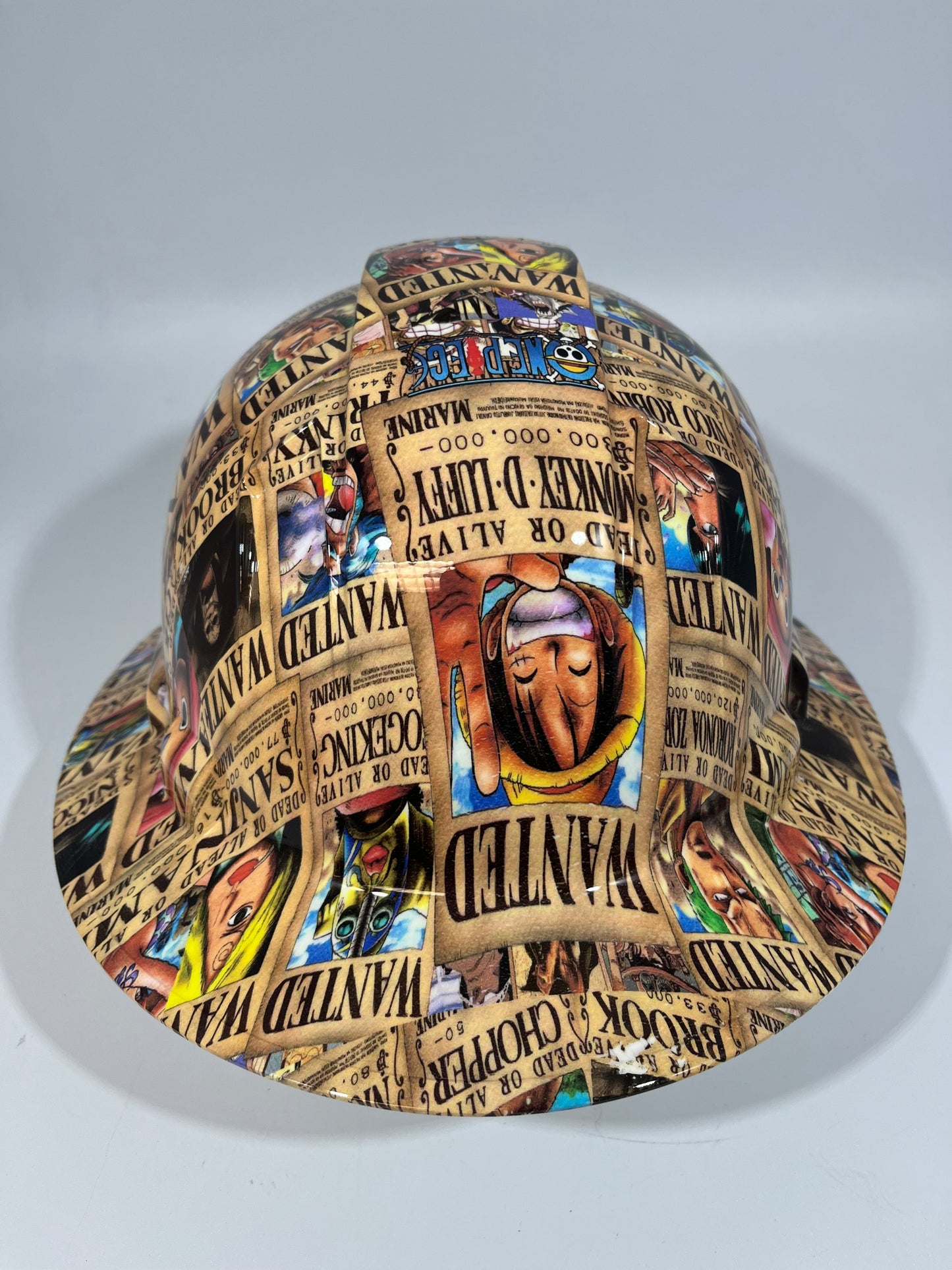 New Full Brim Hard Hat Custom Hydro Dipped MONKEY D LUFFY ONE PIECE ANIME