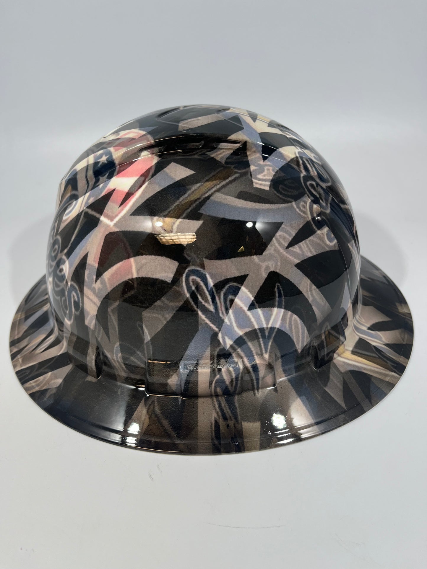 Full Brim Hard Hat Custom Hydro Dipped NY NEW YORK YANKEES