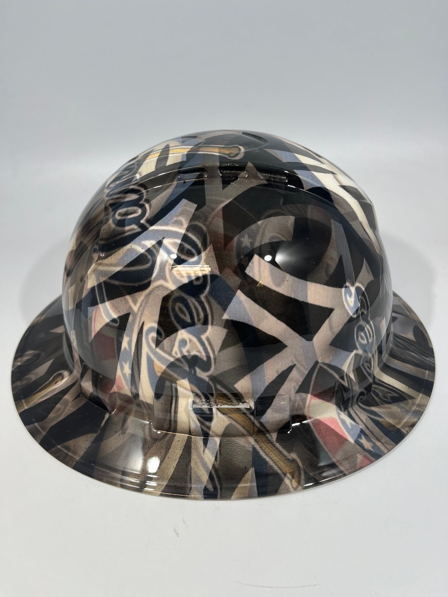 Full Brim Hard Hat Custom Hydro Dipped NY NEW YORK YANKEES