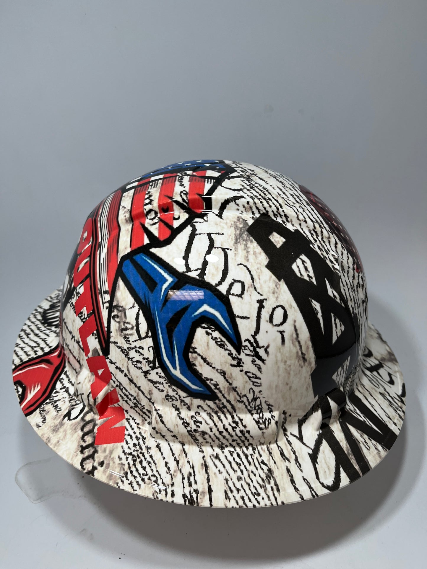 Full Brim Hard Hat Hydro Dipped OIL FIELD OUTLAW