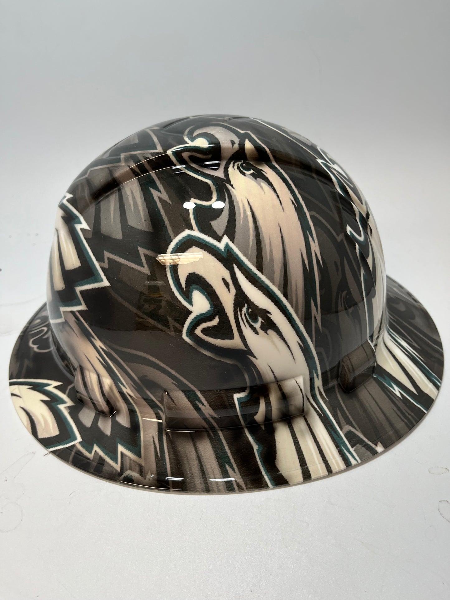 Full Brim Hard Hat Hydro Dipped PHILADELPHIA EAGLES