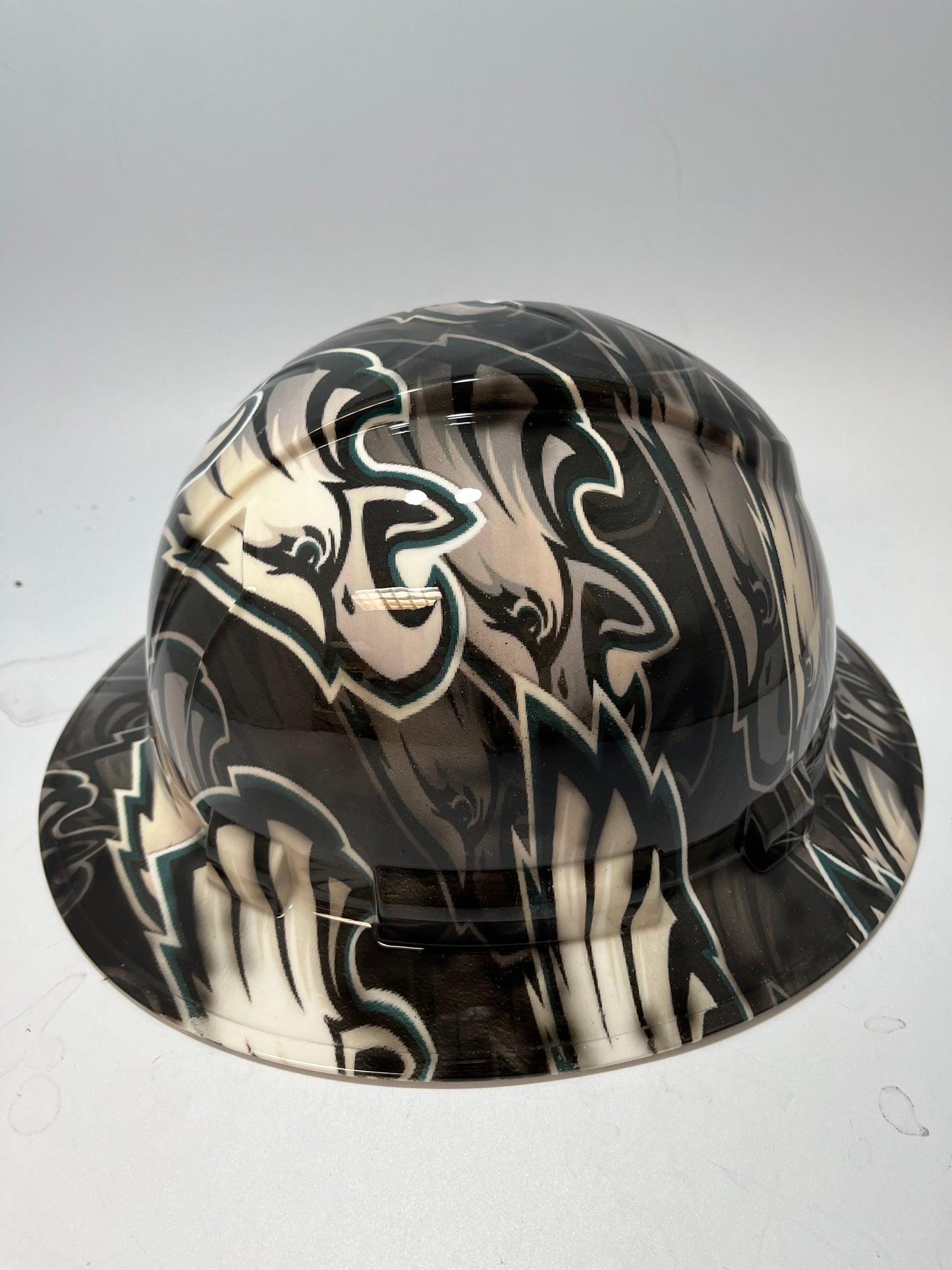 Full Brim Hard Hat Hydro Dipped PHILADELPHIA EAGLES