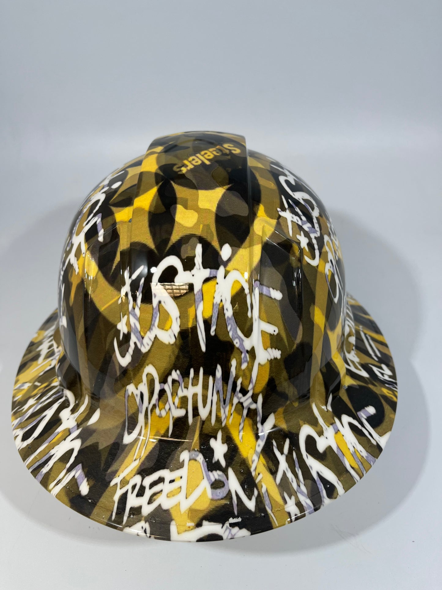 Full Brim Hard Hat Custom Hydro Dipped PITTSBURG STEELERS INSPIRE CHANGE