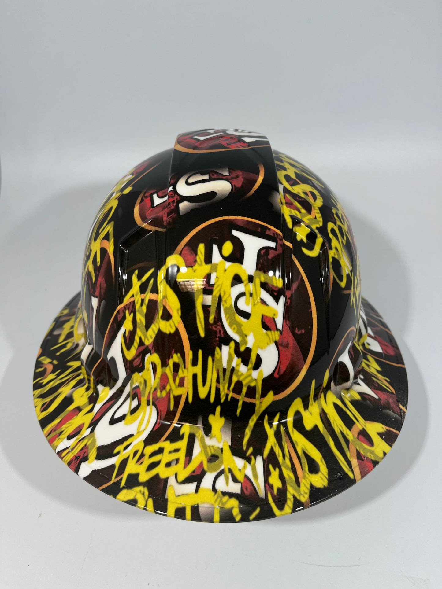 Full Brim Hard Hat Custom Hydro Dipped SAN FRANCISCO 49ERS INSPIRE CHANGE