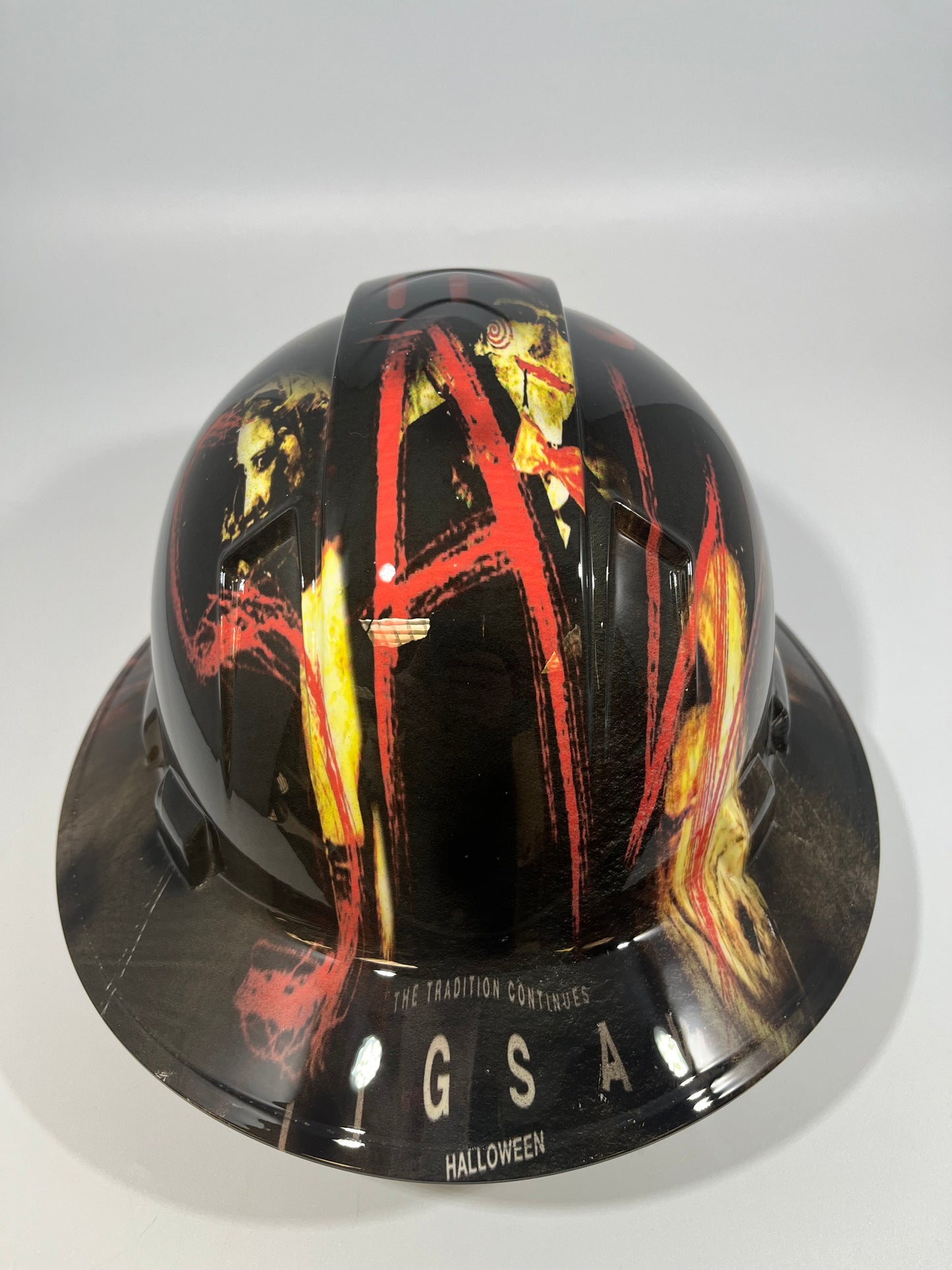 Full Brim Hard Hat Hydro Dipped THE GAMES OF JIGSAW SAW