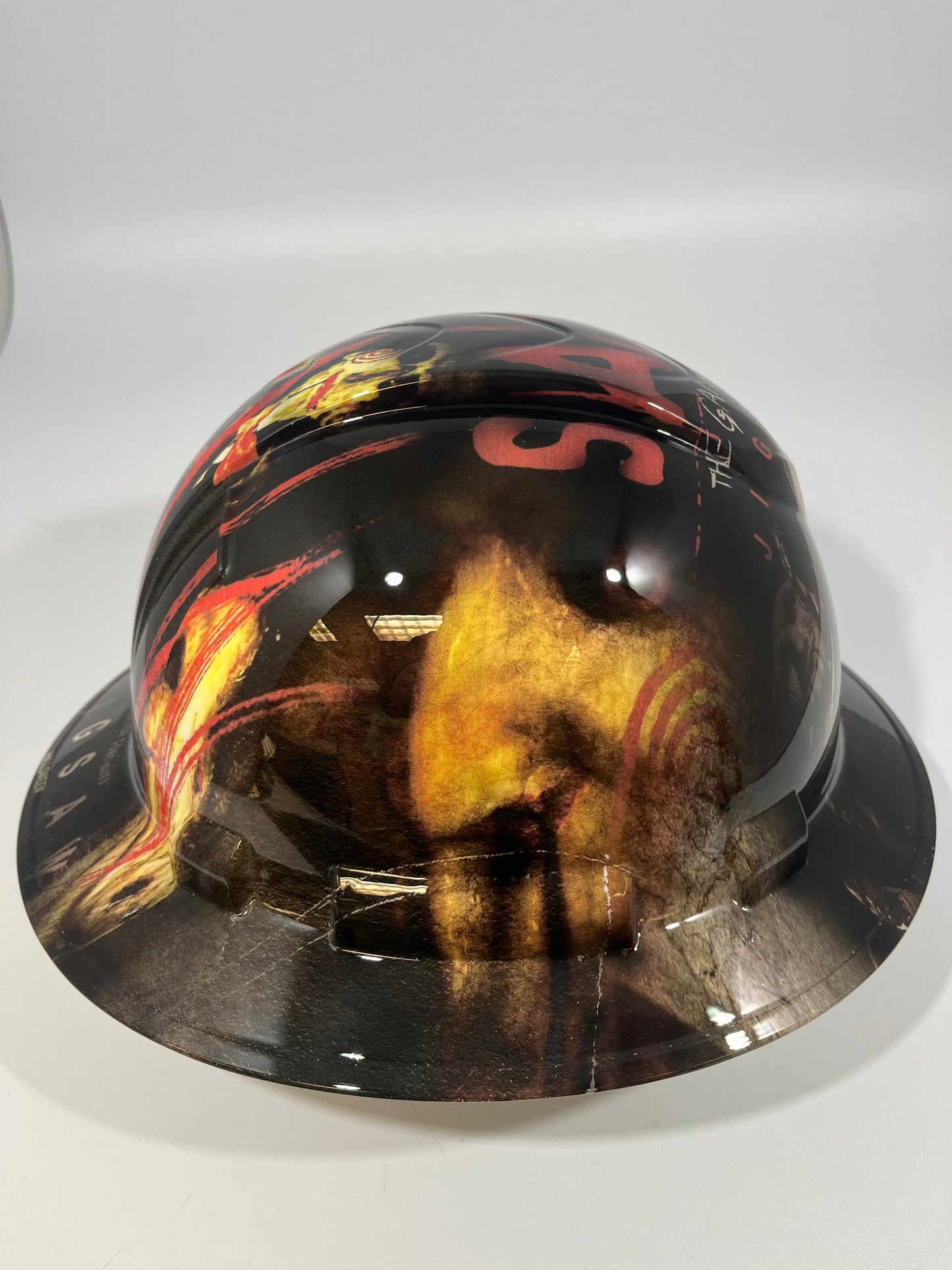 Full Brim Hard Hat Hydro Dipped THE GAMES OF JIGSAW SAW