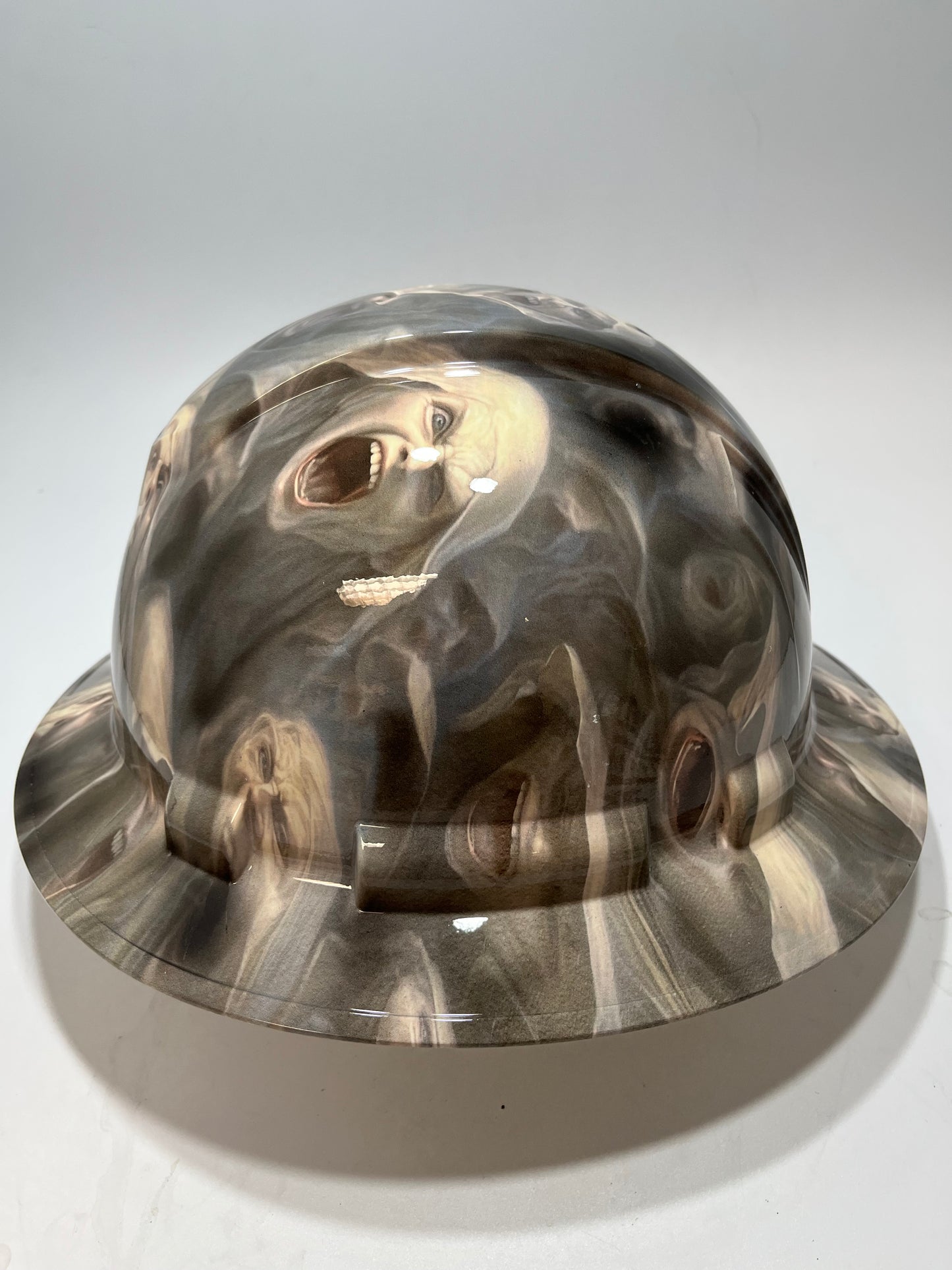 Full Brim Hard Hat Hydro Dipped THE TORMENTED