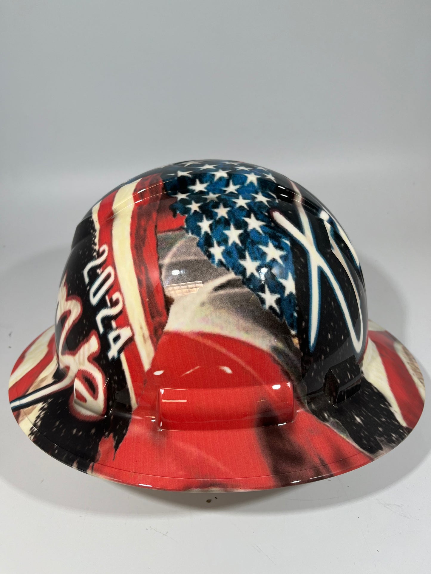 Full Brim Hard Hat Hydro Dipped TRUMP 2024