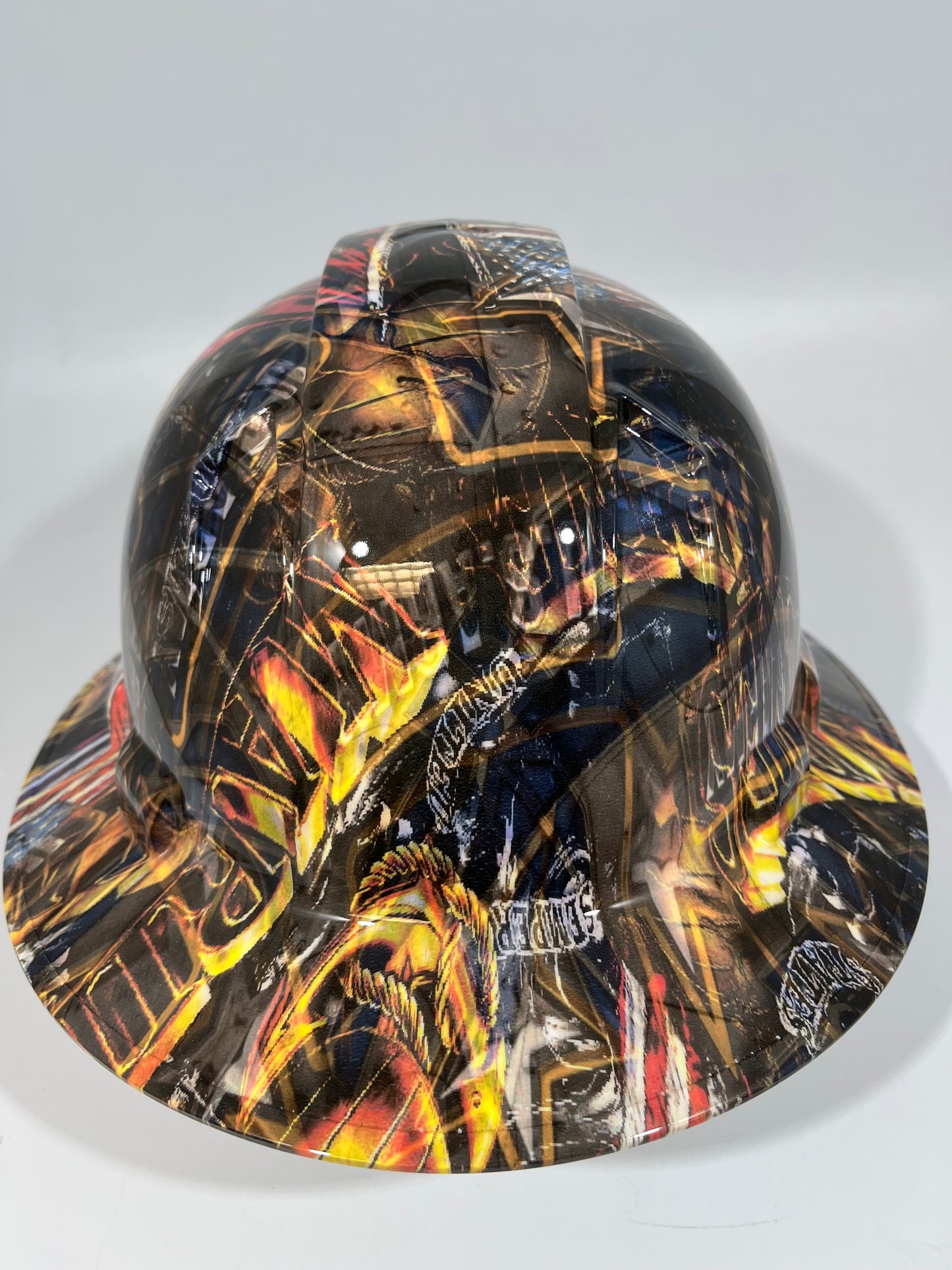 Full Brim Hard Hat Custom Hydro Dipped UNITED US MILITARY MARINES ARMY AIR FORCE