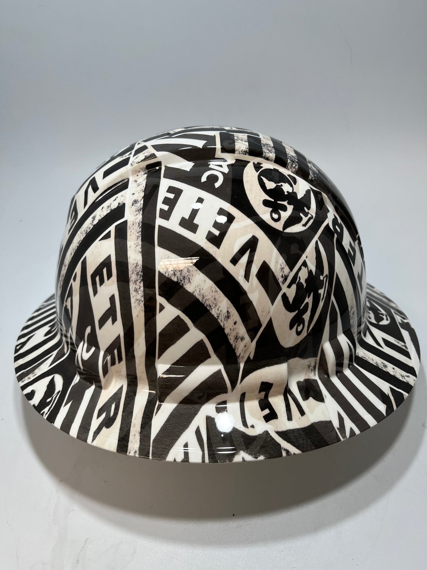 Full Brim Hard Hat Hydro Dipped USMC MARINES VETERAN