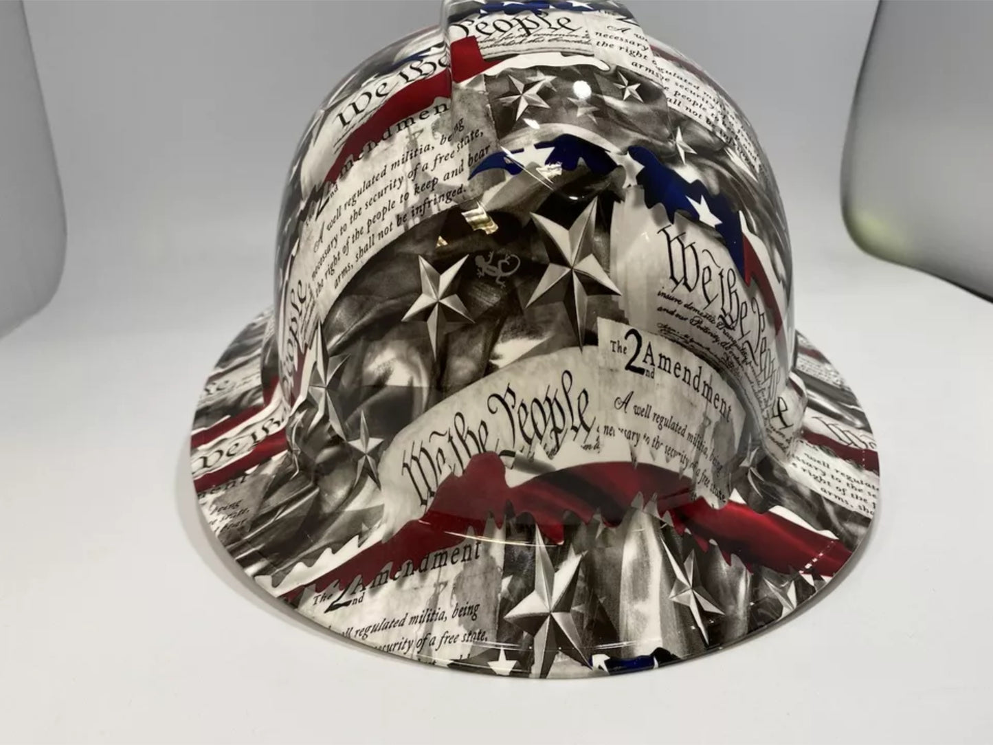 Full Brim Hard Hat Hydro Dipped 2ND AMMENDMENT WE THE PEOPLE