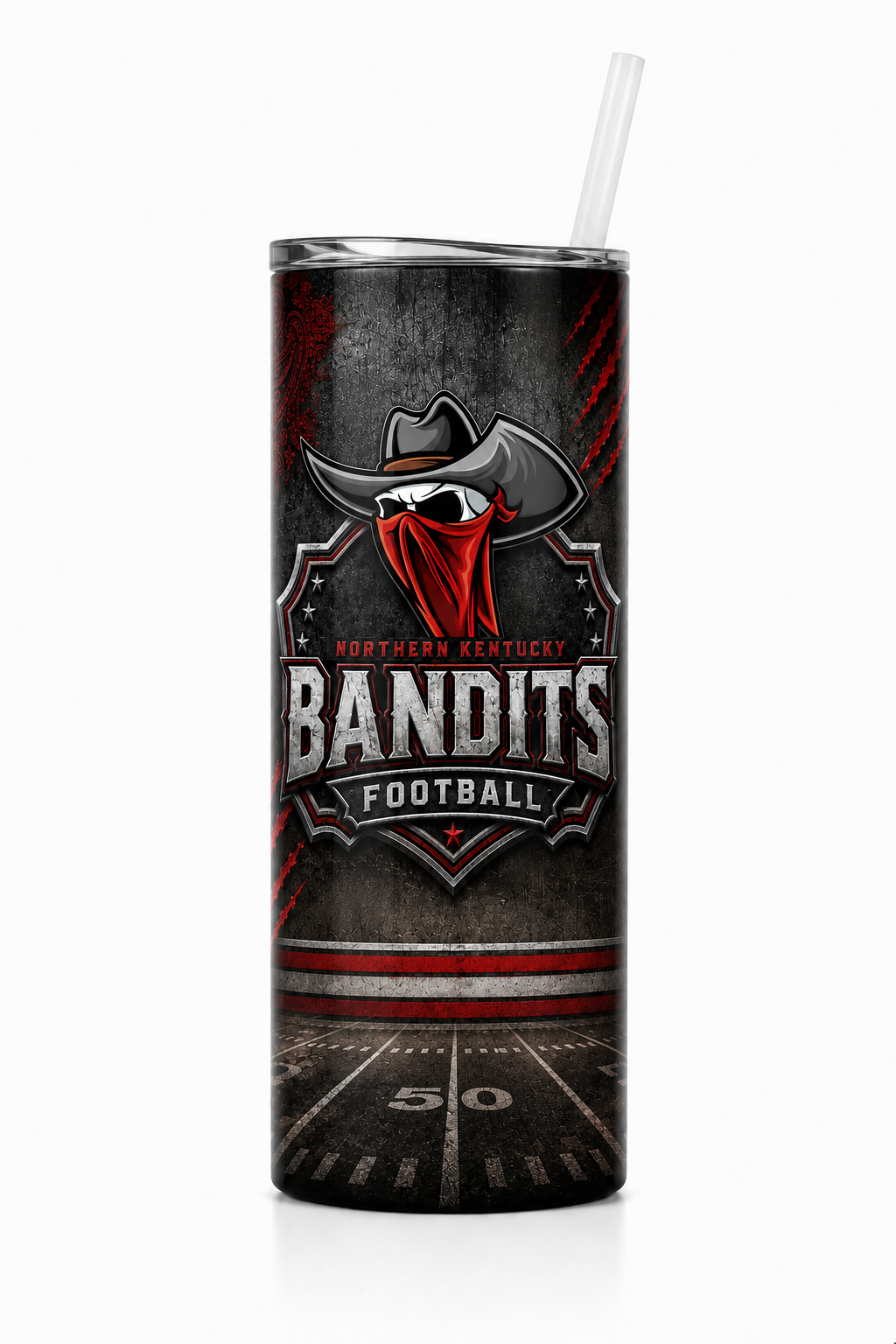 Boone County Bandits Football 20oz tumbler mockup