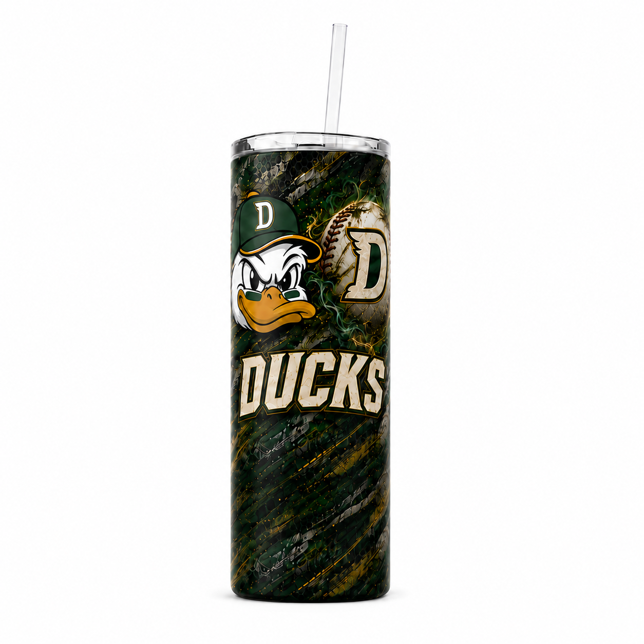 Ducks Baseball 20oz skinny team tumbler