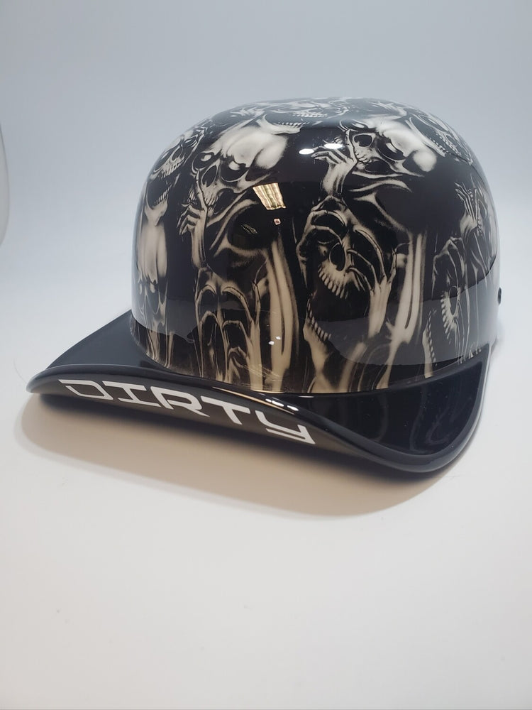 baseball cap bike helmet Retro Style Helmet,DOT Approved Lightweight Vintage Open Face Scooter Half Helmet,Street Electric Bicycle Moped Road Cycling ATV for Adults Men Women(Black) : Sports & Outdoors while the lightweight design ensures comfort during prolonged use Baseball Pro DOT Half Helmet