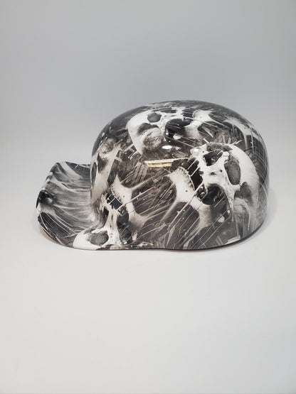 Baseball Cap Style Motorcycle Helmet MELTING SKULLS
