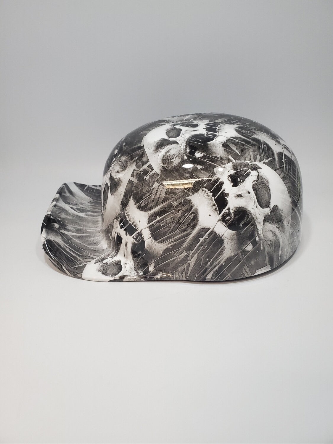 Baseball Cap Style Motorcycle Helmet MELTING SKULLS