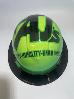 Full Brim Hard Hat Hydro Dipped AJ'S BIG LOGO