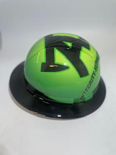 Full Brim Hard Hat Hydro Dipped AJ'S BIG LOGO