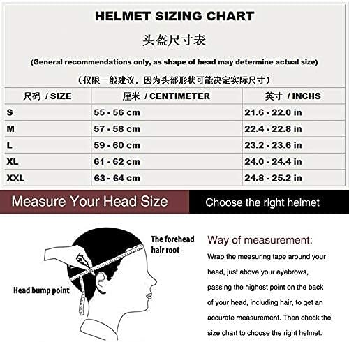 bike helmet sizing cm CHCYCLE Helmets for Adults Motorcycle Half Casco para Motocicleta for Women Men DOT Approved Cycling Motocross (Small, Bright Black) : Automotive Focused Design Bike Helmet Cm Hat Size