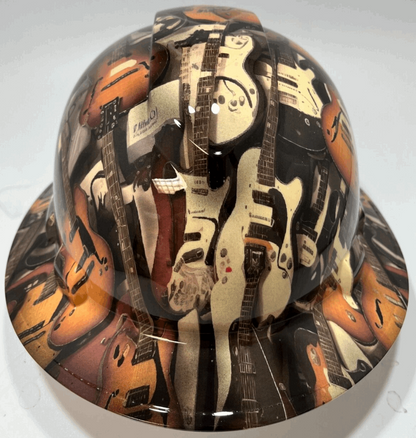 Bad ass hardhat with  hydro dipped design to showcase the music and you