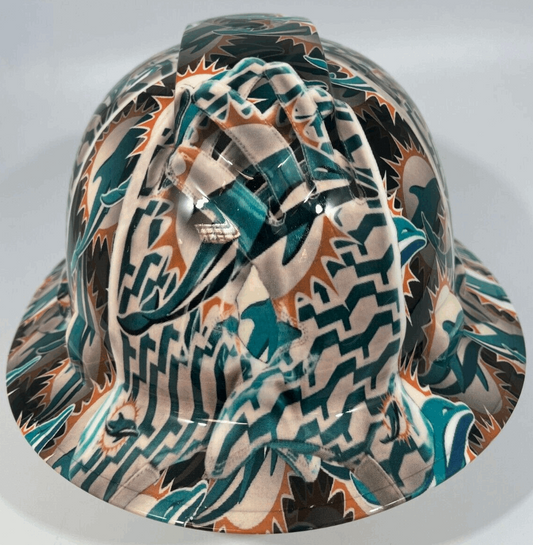 Badass hard hat with a Hydro dipped team design 