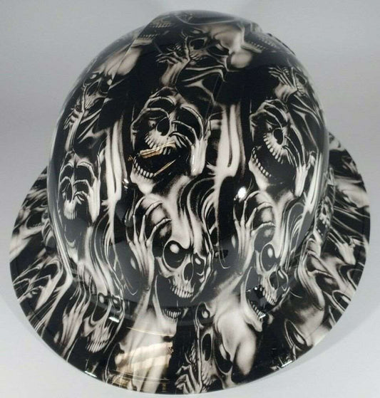 Bad ass hardhat with a hydro dipped skull design