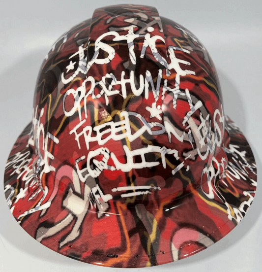 Badass hard hat with a Hydro dipped team design 